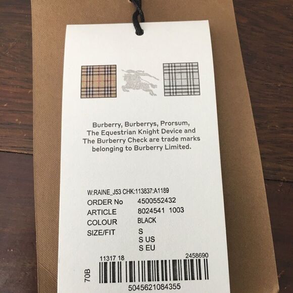 Burberry London England TAG ONLY for $550 Black Women’s Sweat Pants 8024541 1003 - Picture 3 of 4